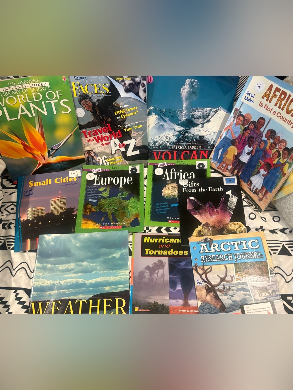 Educational Kids Nonfiction Book Lot - 11 softcover social studies-science